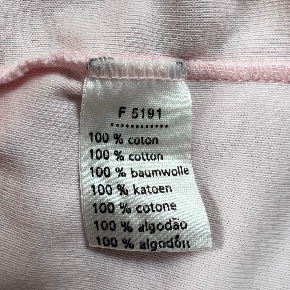 Lacoste Women's V-Neck Long Sleeve T-Shirt Light Pink US Size M (EU/6) VTG NWT - Picture 6 of 10